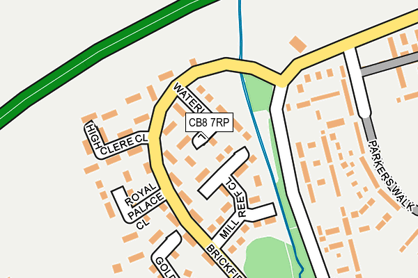 CB8 7RP map - OS OpenMap – Local (Ordnance Survey)