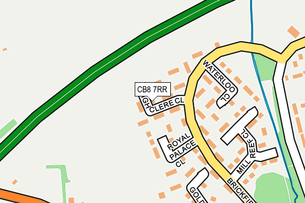 CB8 7RR map - OS OpenMap – Local (Ordnance Survey)