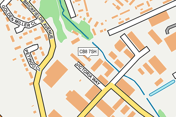 CB8 7SH map - OS OpenMap – Local (Ordnance Survey)