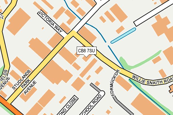 CB8 7SU map - OS OpenMap – Local (Ordnance Survey)