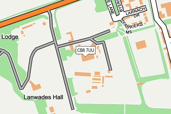 CB8 7UU map - OS OpenMap – Local (Ordnance Survey)