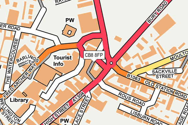 CB8 8FP map - OS OpenMap – Local (Ordnance Survey)