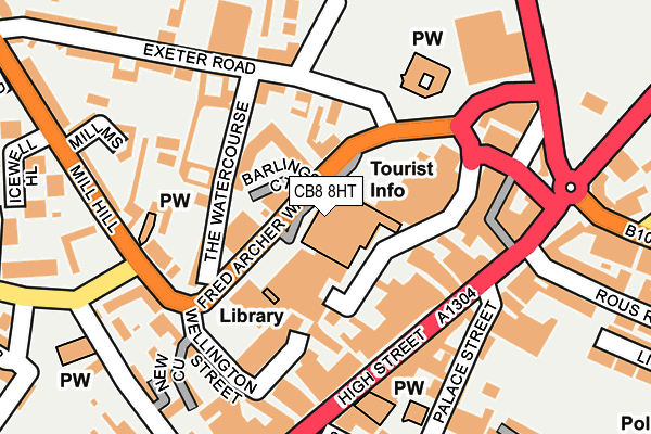 CB8 8HT map - OS OpenMap – Local (Ordnance Survey)