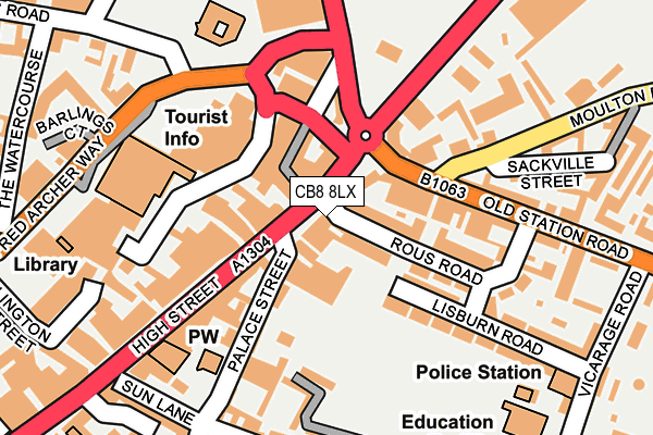 Map of B & R EASY LTD at local scale