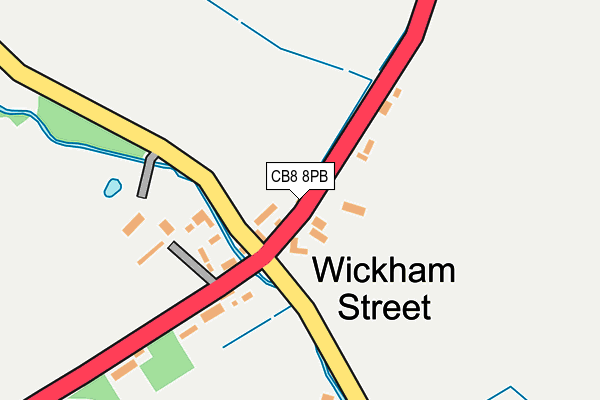 CB8 8PB map - OS OpenMap – Local (Ordnance Survey)