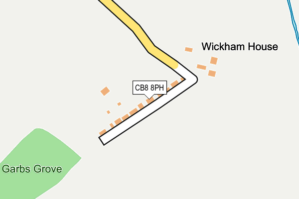 CB8 8PH map - OS OpenMap – Local (Ordnance Survey)