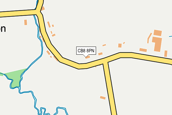 CB8 8PN map - OS OpenMap – Local (Ordnance Survey)