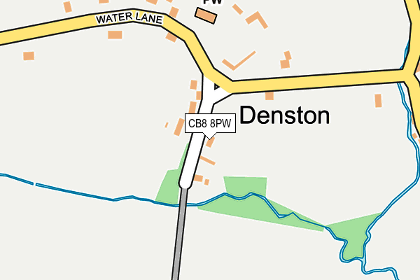 CB8 8PW map - OS OpenMap – Local (Ordnance Survey)