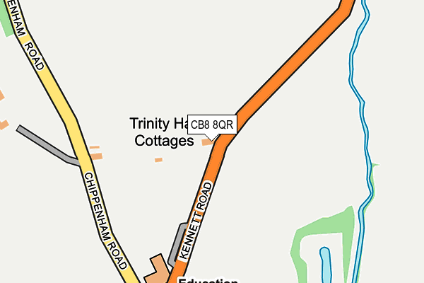 CB8 8QR map - OS OpenMap – Local (Ordnance Survey)