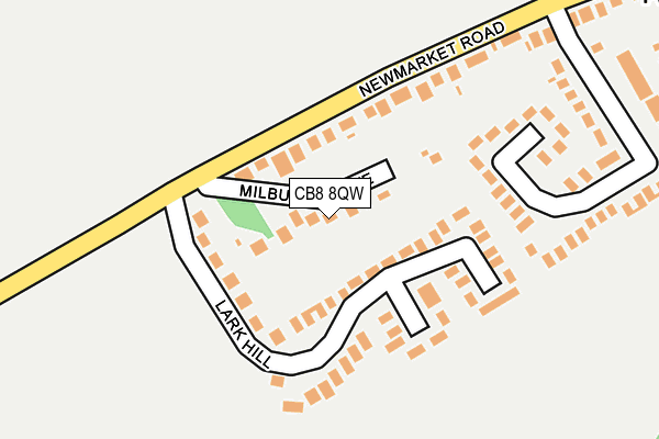 CB8 8QW map - OS OpenMap – Local (Ordnance Survey)