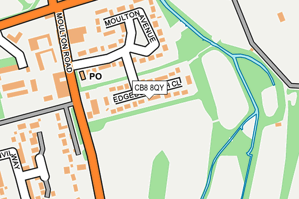 CB8 8QY map - OS OpenMap – Local (Ordnance Survey)