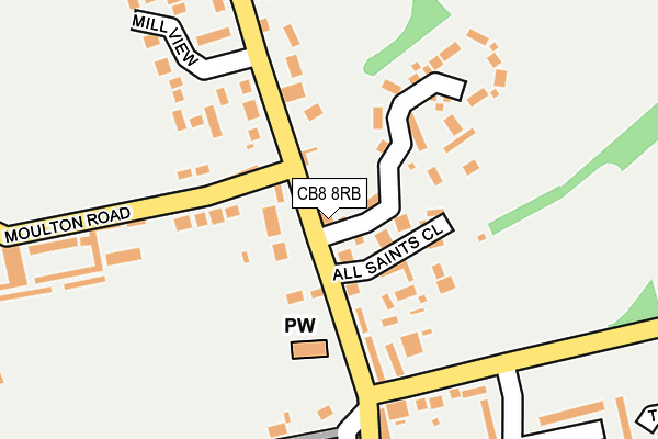 Map of ST. EDMUNDS BUTCHERS LIMITED at local scale