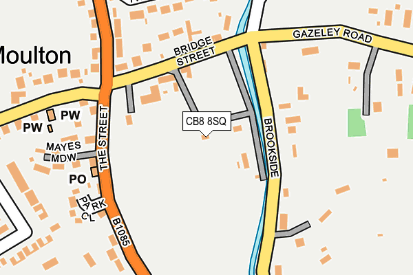 CB8 8SQ map - OS OpenMap – Local (Ordnance Survey)