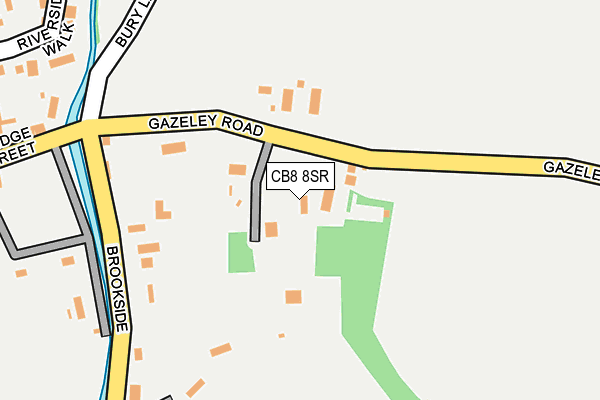 CB8 8SR map - OS OpenMap – Local (Ordnance Survey)