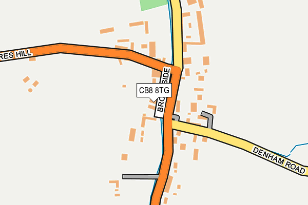CB8 8TG map - OS OpenMap – Local (Ordnance Survey)