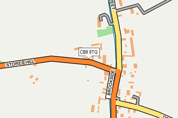 CB8 8TQ map - OS OpenMap – Local (Ordnance Survey)