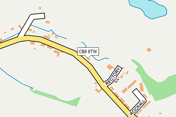 CB8 8TW map - OS OpenMap – Local (Ordnance Survey)