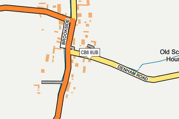 CB8 8UB map - OS OpenMap – Local (Ordnance Survey)