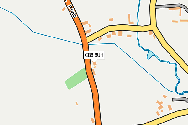 CB8 8UH map - OS OpenMap – Local (Ordnance Survey)