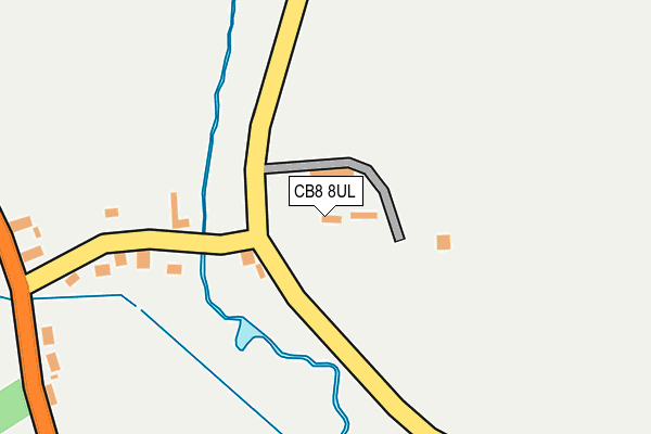 CB8 8UL map - OS OpenMap – Local (Ordnance Survey)