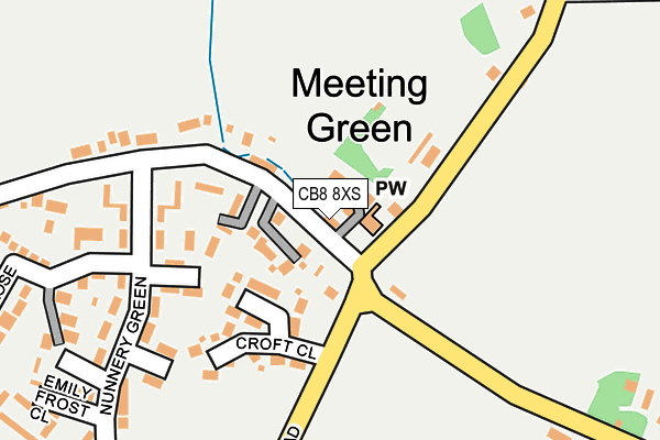 CB8 8XS map - OS OpenMap – Local (Ordnance Survey)