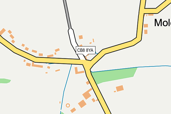 CB8 8YA map - OS OpenMap – Local (Ordnance Survey)
