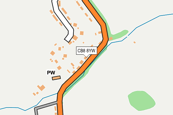 CB8 8YW map - OS OpenMap – Local (Ordnance Survey)