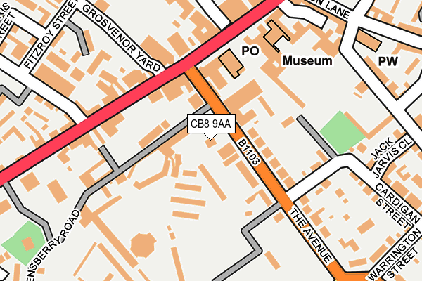 Map of BAR BAR BSE LTD at local scale