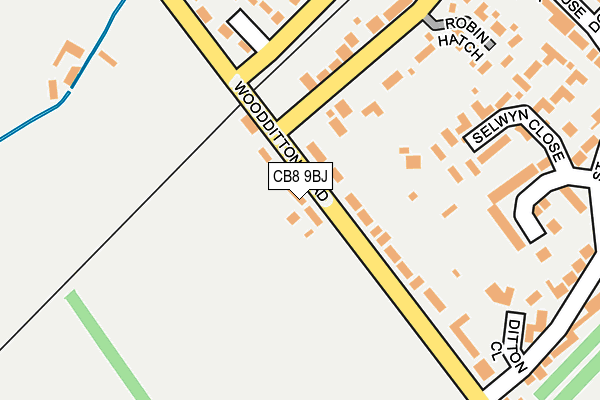 CB8 9BJ map - OS OpenMap – Local (Ordnance Survey)