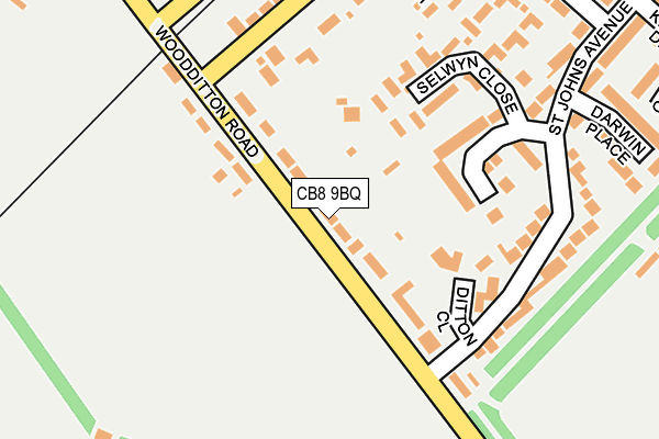 CB8 9BQ map - OS OpenMap – Local (Ordnance Survey)