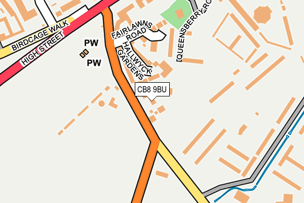 CB8 9BU map - OS OpenMap – Local (Ordnance Survey)