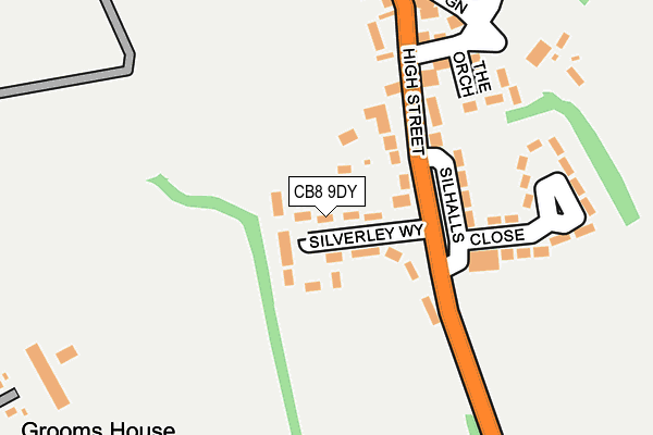 CB8 9DY map - OS OpenMap – Local (Ordnance Survey)