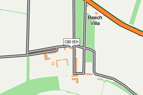 CB8 9EH map - OS OpenMap – Local (Ordnance Survey)