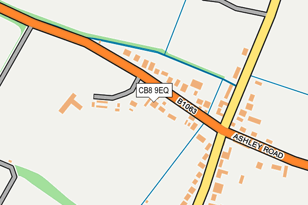 CB8 9EQ map - OS OpenMap – Local (Ordnance Survey)