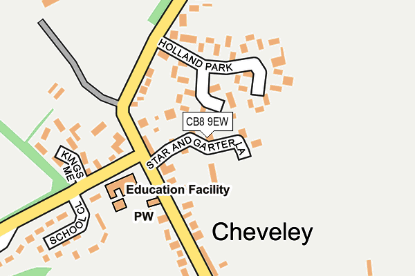 CB8 9EW map - OS OpenMap – Local (Ordnance Survey)
