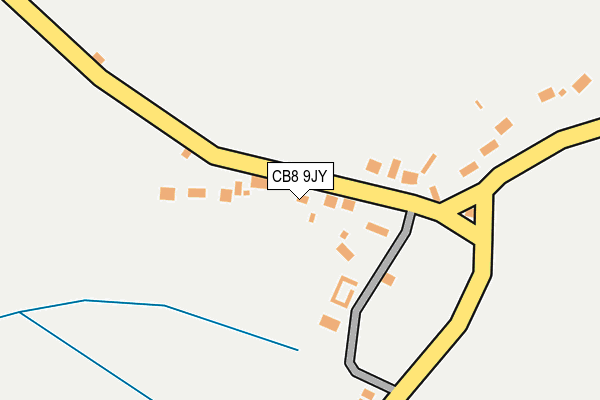 CB8 9JY map - OS OpenMap – Local (Ordnance Survey)