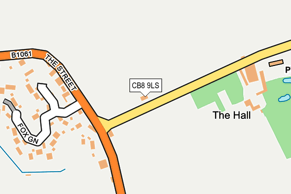 CB8 9LS map - OS OpenMap – Local (Ordnance Survey)