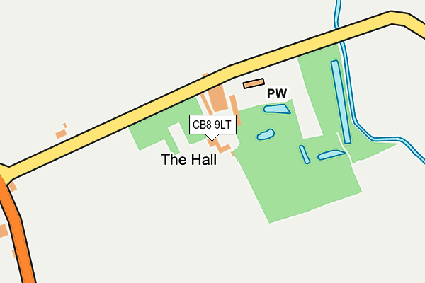 CB8 9LT map - OS OpenMap – Local (Ordnance Survey)