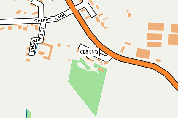 CB8 9NQ map - OS OpenMap – Local (Ordnance Survey)