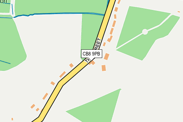 CB8 9PB map - OS OpenMap – Local (Ordnance Survey)