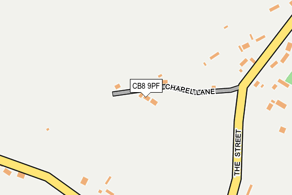 CB8 9PF map - OS OpenMap – Local (Ordnance Survey)