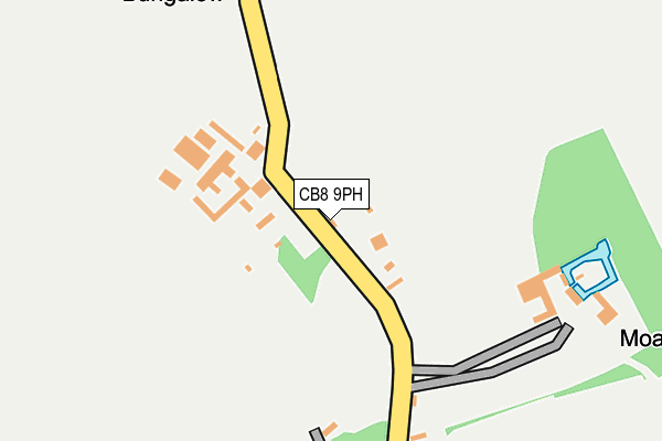 CB8 9PH map - OS OpenMap – Local (Ordnance Survey)