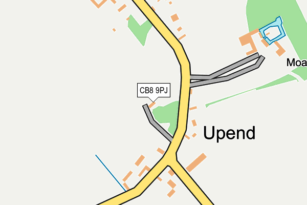 CB8 9PJ map - OS OpenMap – Local (Ordnance Survey)