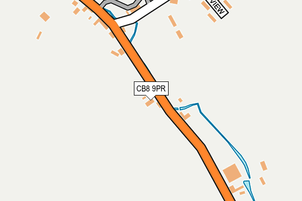 CB8 9PR map - OS OpenMap – Local (Ordnance Survey)