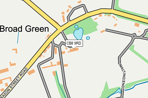 CB8 9RD map - OS OpenMap – Local (Ordnance Survey)