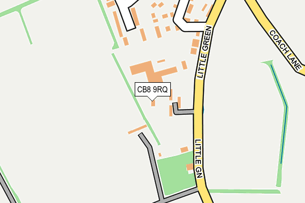 CB8 9RQ map - OS OpenMap – Local (Ordnance Survey)