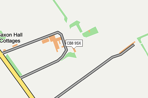 CB8 9SX map - OS OpenMap – Local (Ordnance Survey)