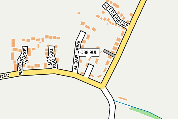 CB8 9UL map - OS OpenMap – Local (Ordnance Survey)