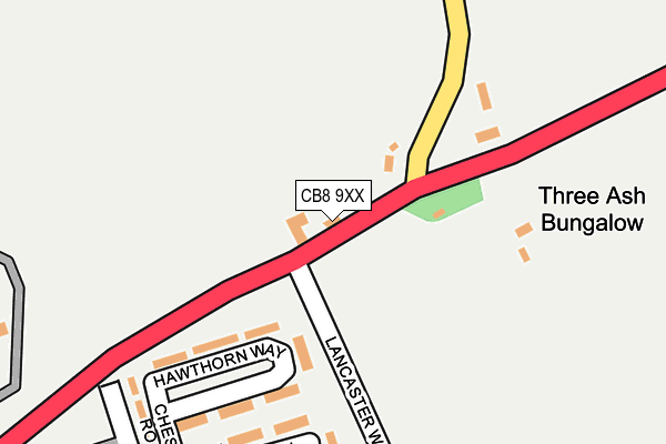 CB8 9XX map - OS OpenMap – Local (Ordnance Survey)