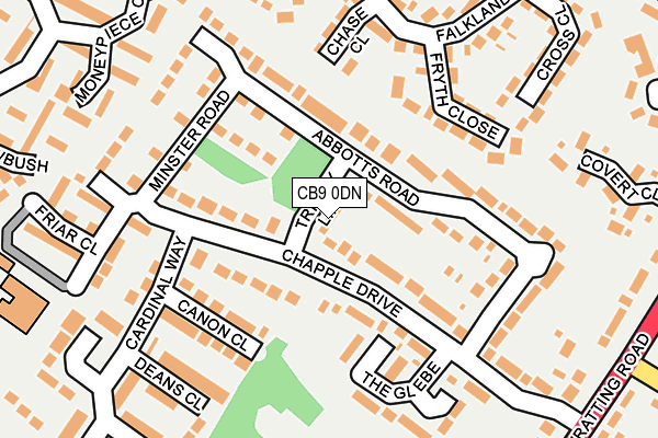 CB9 0DN map - OS OpenMap – Local (Ordnance Survey)